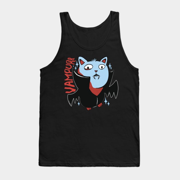 Vampurr Cat Vampire Tank Top by 2P-Design